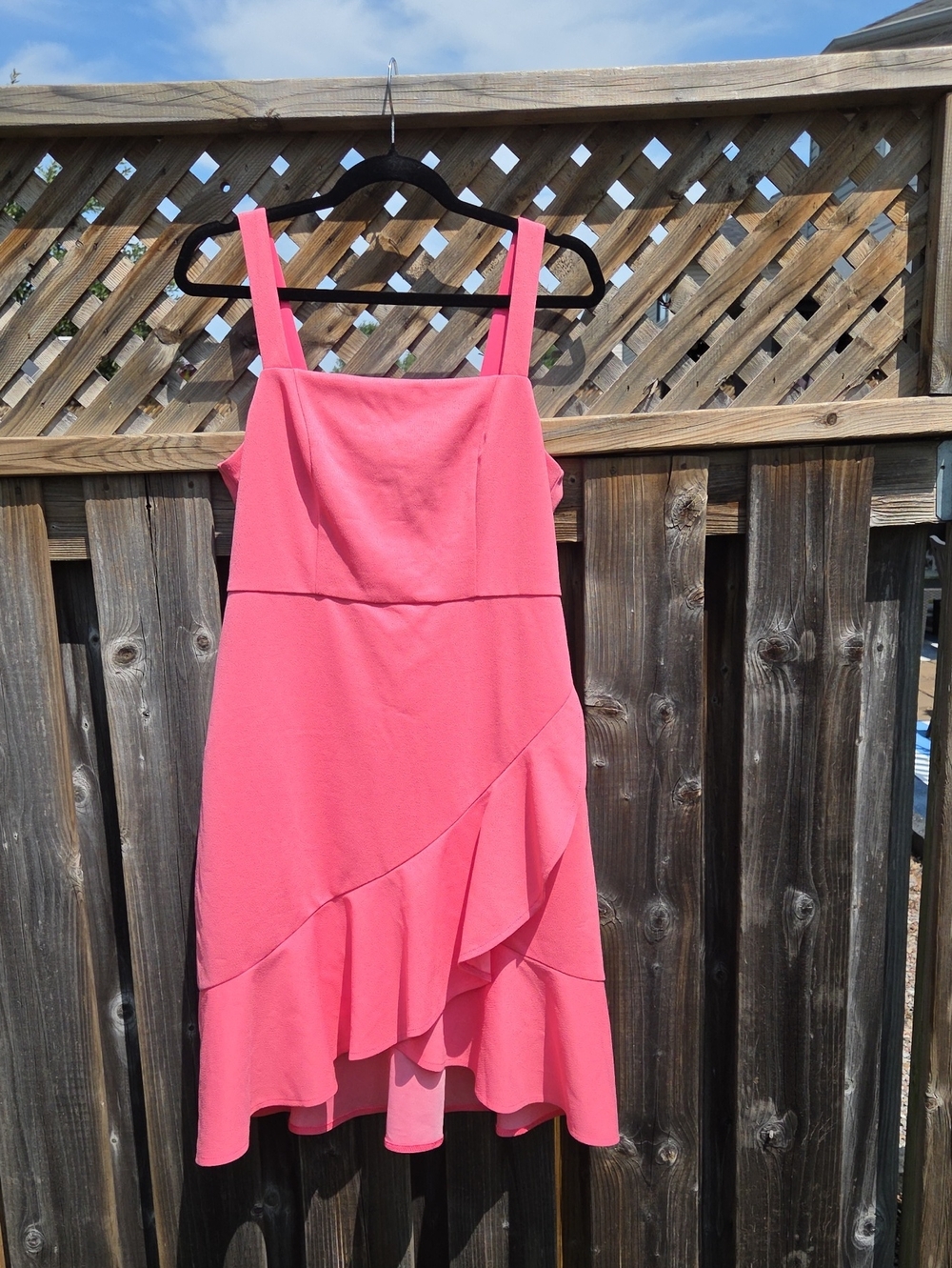 BCBG Women’s Pink Ruffle Hem Sundress